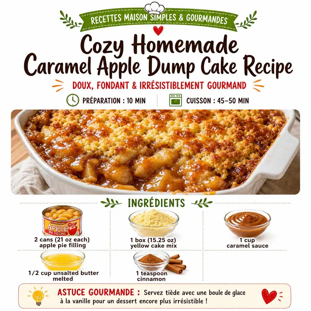 Best Easy Cozy Homemade Caramel Apple Dump Cake