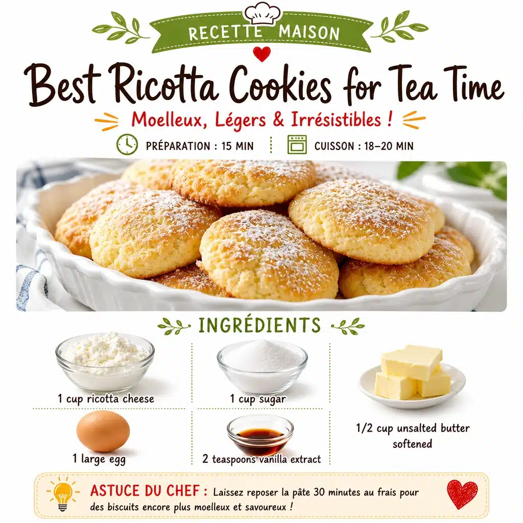Best Ricotta Cookies for Tea Time