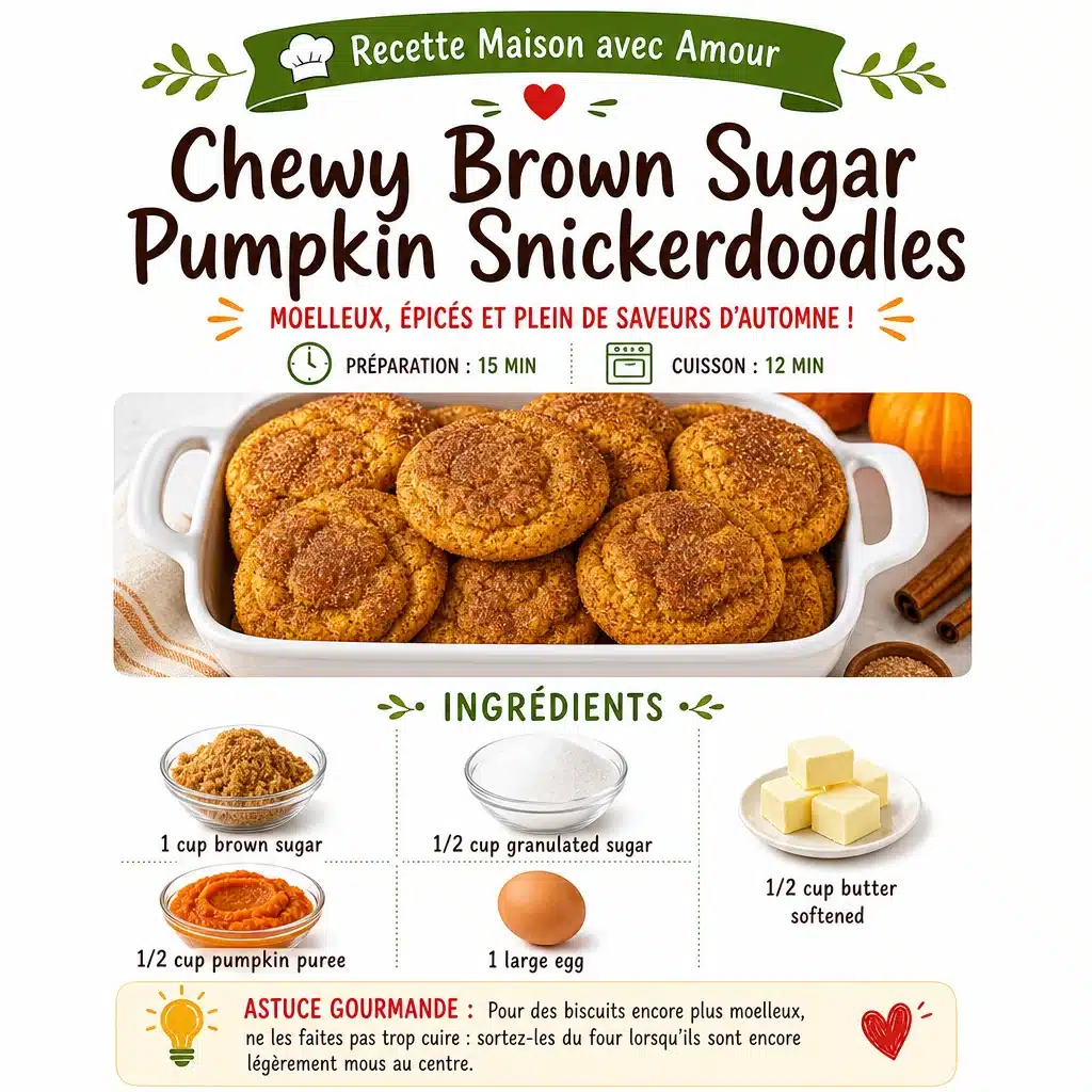 Chewy Brown Sugar Pumpkin Snickerdoodles