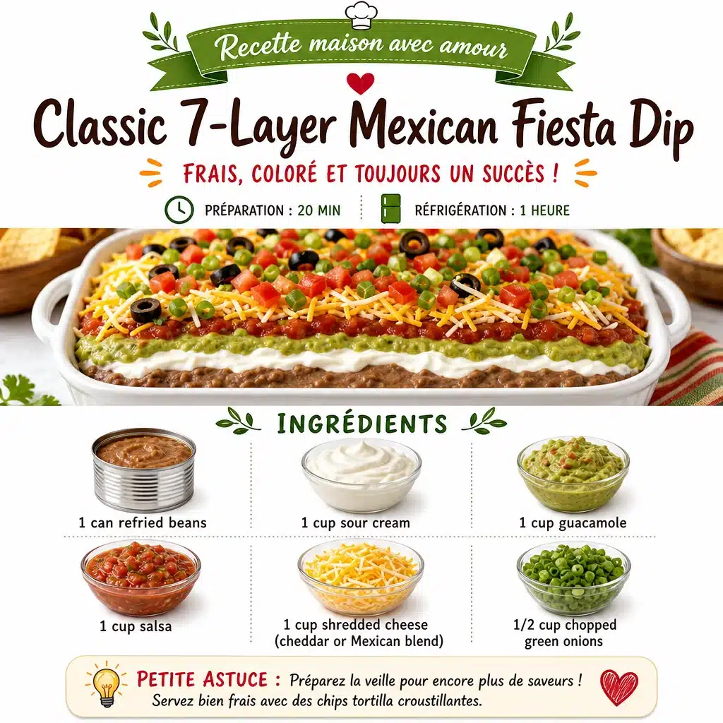 Classic 7-Layer Mexican Fiesta Dip