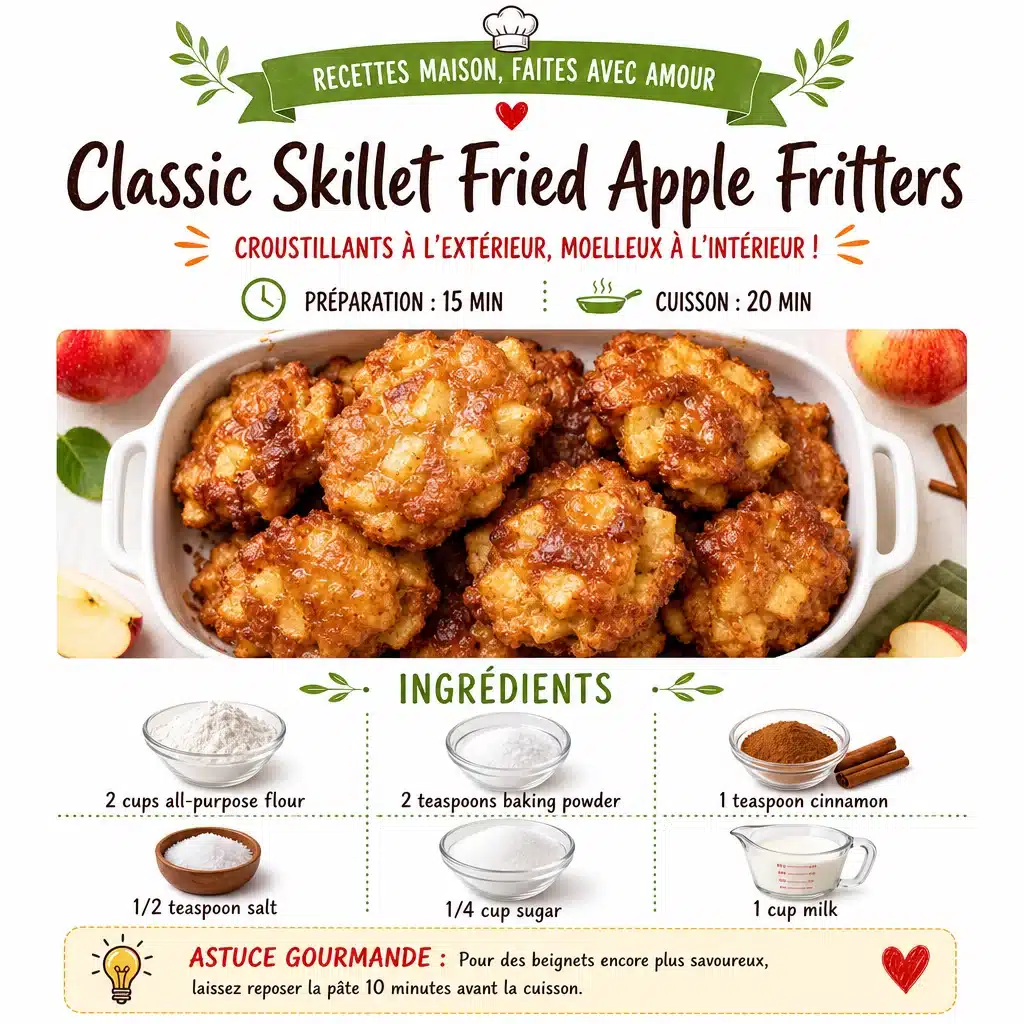 Classic Skillet Fried Apple Fritters