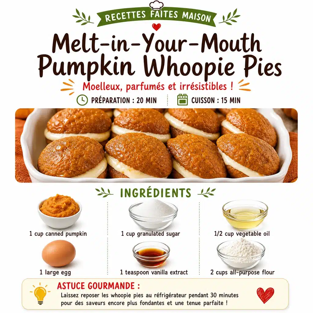 Melt-in-Your-Mouth Pumpkin Whoopie Pies