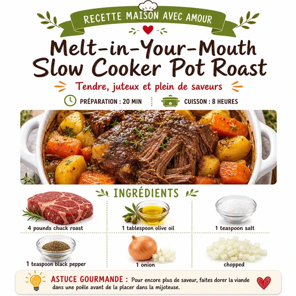 Melt-in-Your-Mouth Slow Cooker Pot Roast