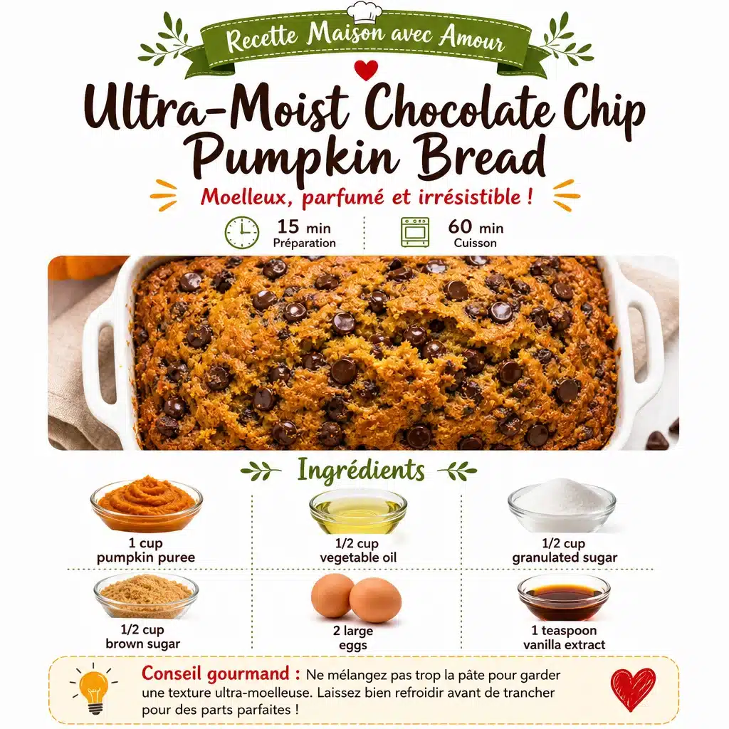 Ultra-Moist Chocolate Chip Pumpkin Bread
